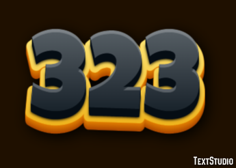 323 Text Effect