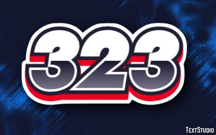 323 Text Effect