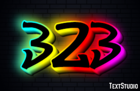 323 Text Effect