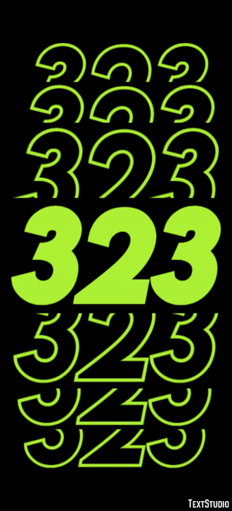 323 Text Effect