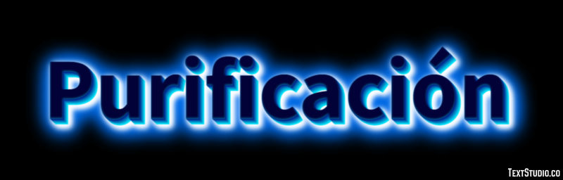Purificación Efecto de texto