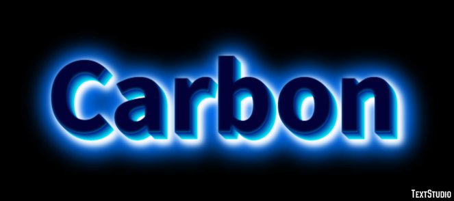 Carbon Tekst Effect