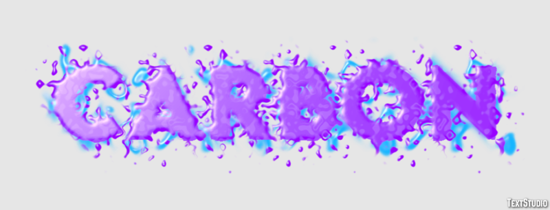 Carbon Tekst Effect