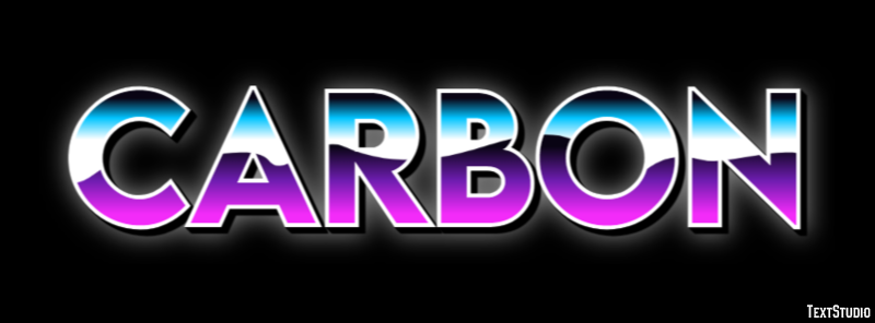 Carbon Tekst Effect