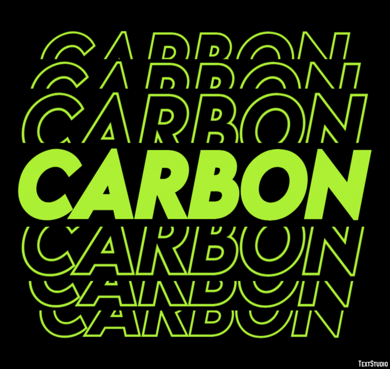 Carbon Tekst Effect