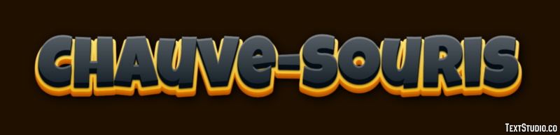 Chauve-Souris Efecto de Texto