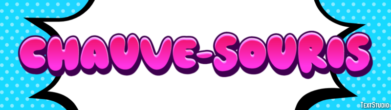 Chauve-Souris Efecto de Texto