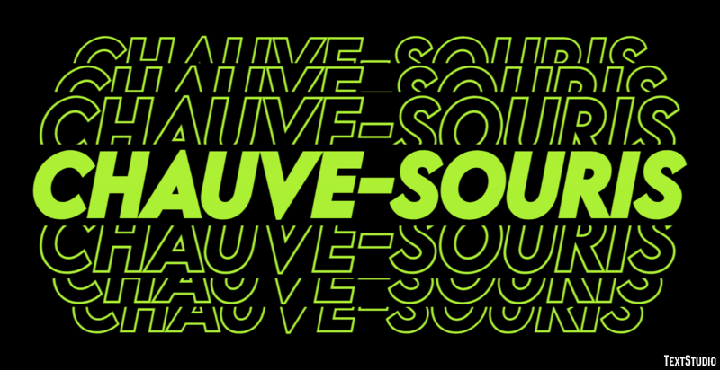 Chauve-Souris Effet de texte
