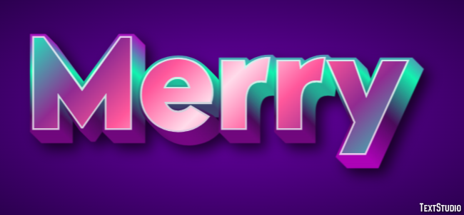 Merry Text Effect