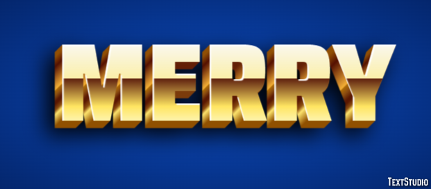 Merry Text effect