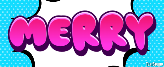 Merry Text effect