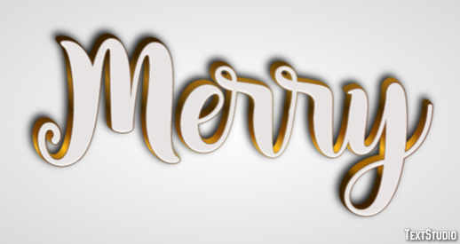 Merry Text Effect