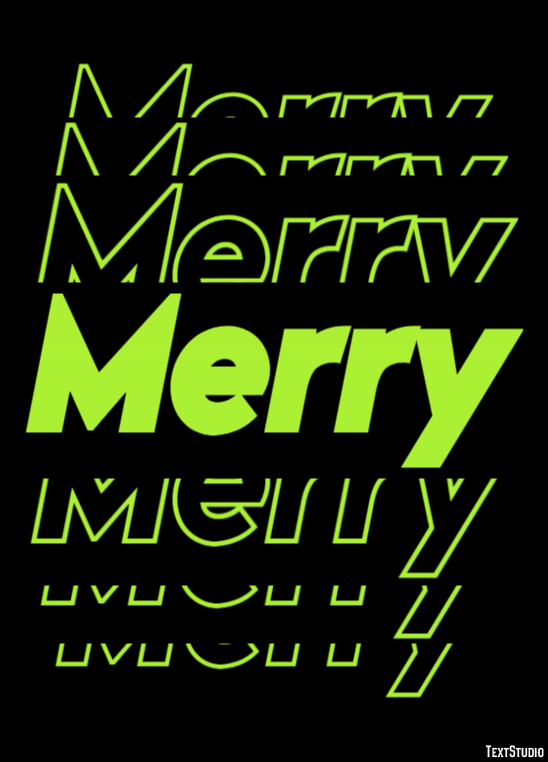 Merry Text Effect