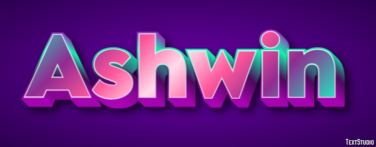 Ashwin Text Effect