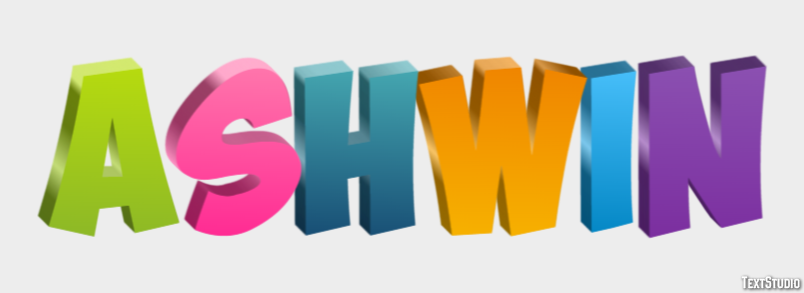 Ashwin Text Effect