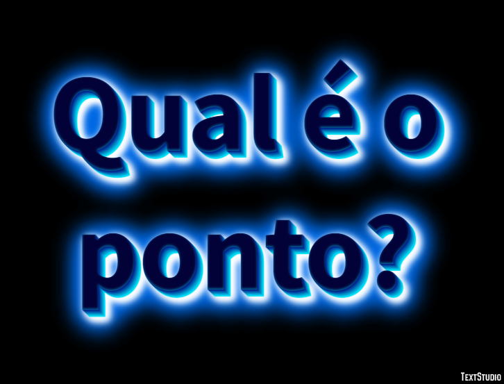 Qual é o ponto? テキスト効果