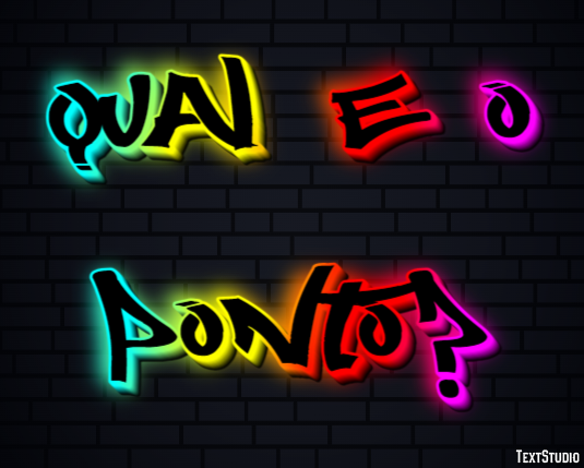 Qual é o ponto? テキスト効果