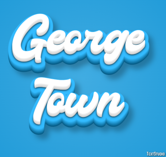 George Town Эффект текста