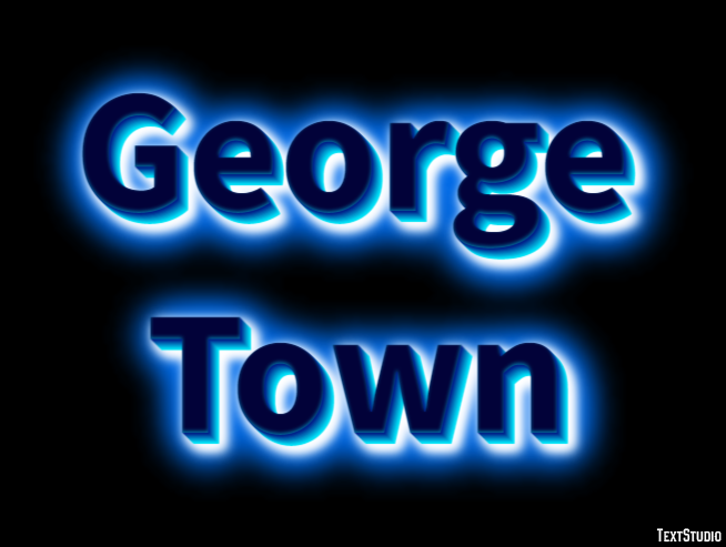 George Town Эффект текста