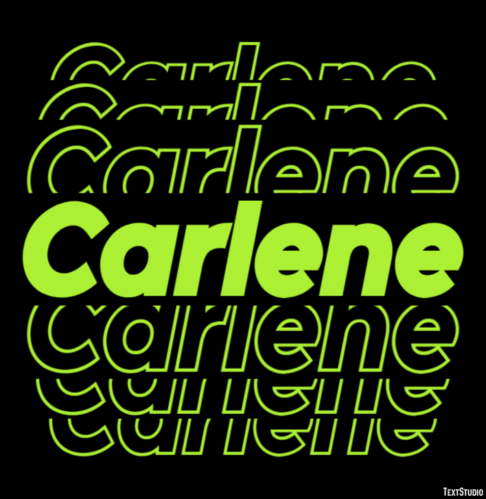 Carlene Efeito de texto