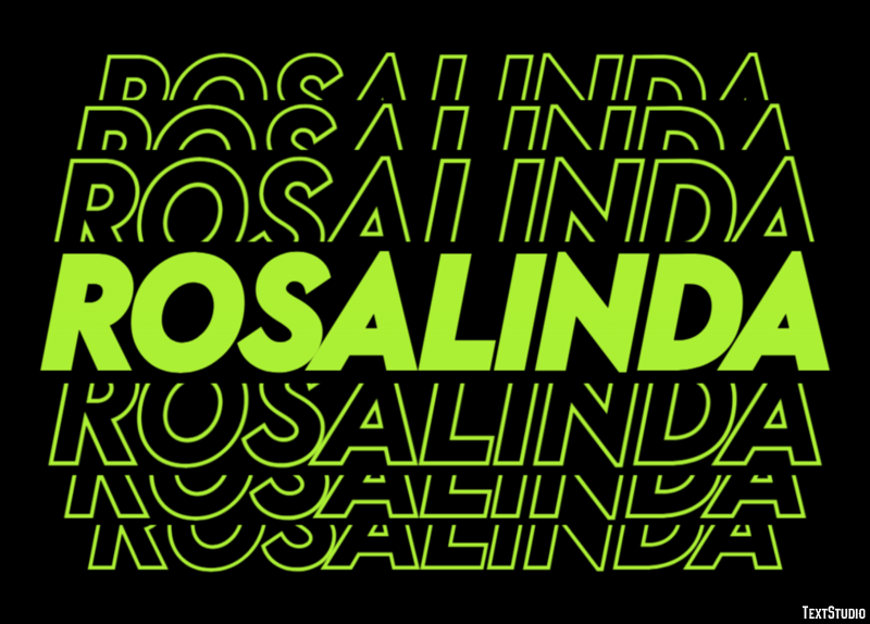 Rosalinda Efecto de texto
