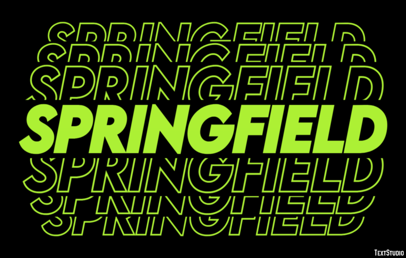 Springfield Effetto testo