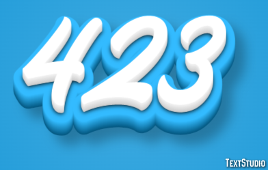 423 Text Effect