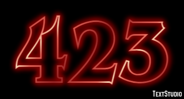 423 Text Effect