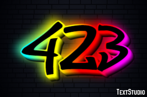 423 Text effect