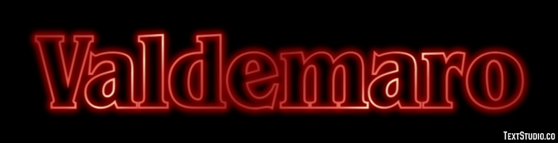Valdemaro Text Effect
