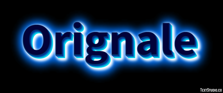 Orignale Effetto testo