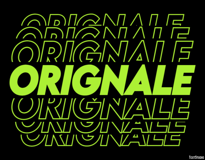 Orignale Effetto testo