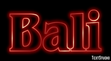 Bali Эффект текста