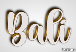 Bali Tekst Effect