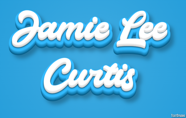 Jamie Lee Curtis Efeito de texto