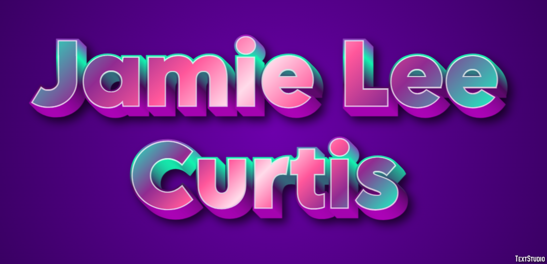 Jamie Lee Curtis Efeito do texto