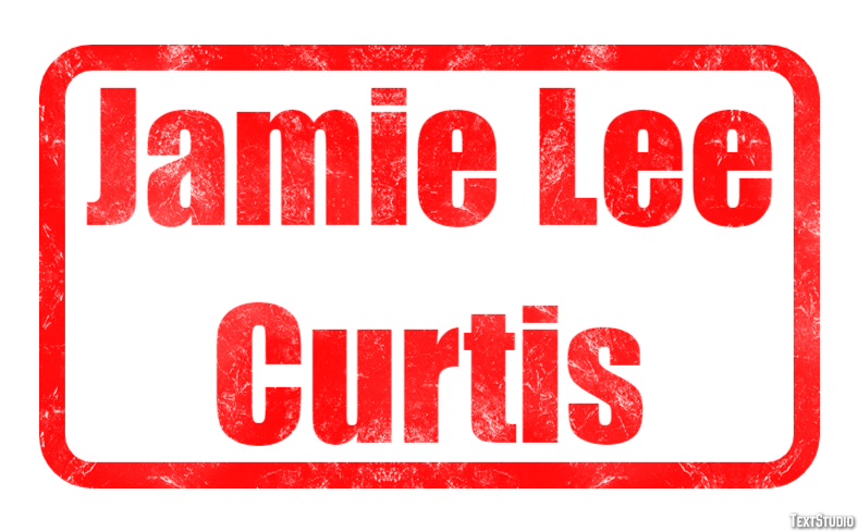 Jamie Lee Curtis Efeito de texto