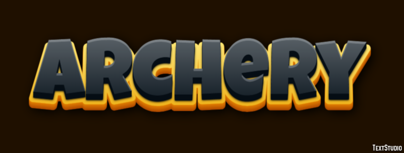Archery Text Effect