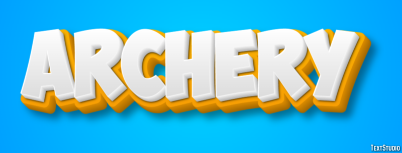 Archery Text Effect