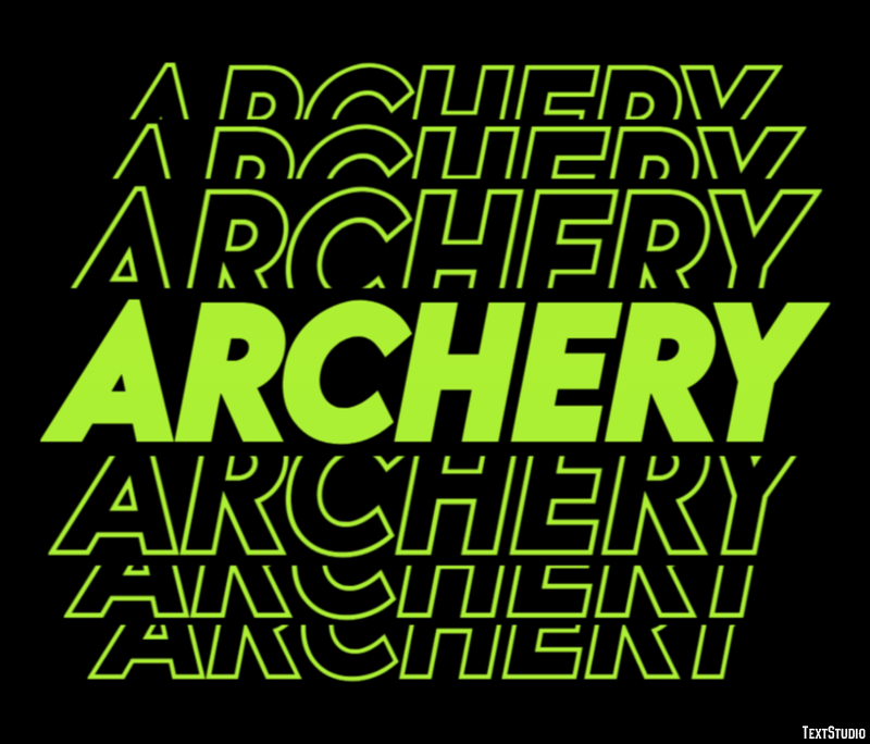 Archery Text Effect