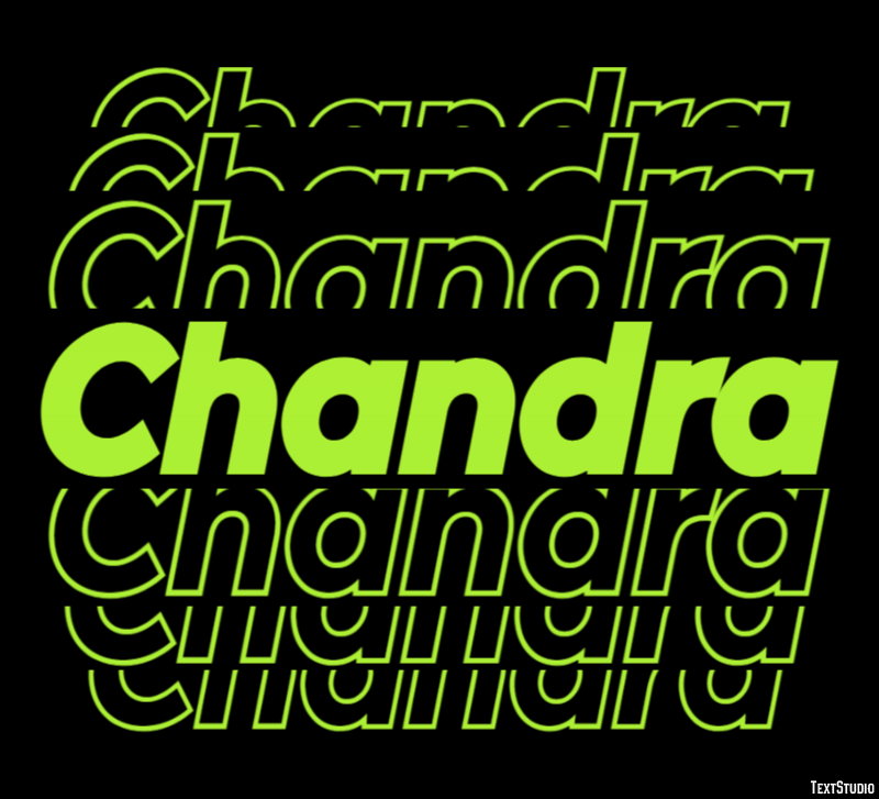 Chandra Text Effect