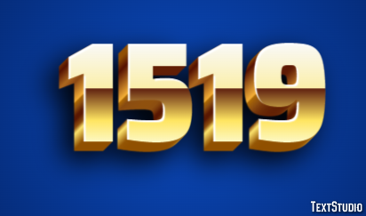 1519 Text effect