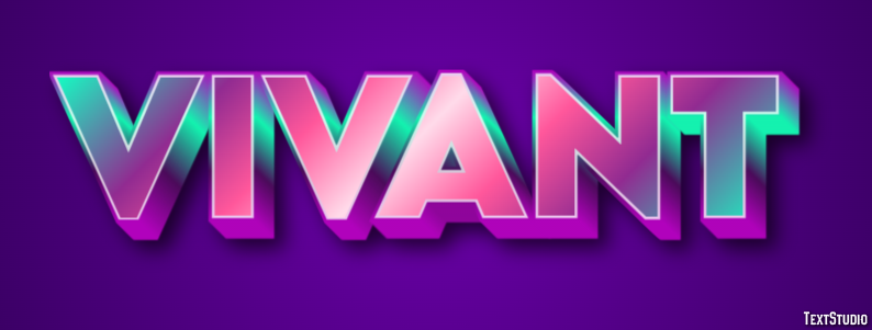 Vivant Effet de Texte