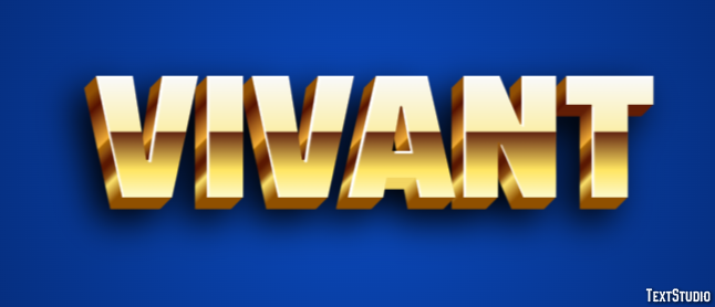 Vivant Effet de texte