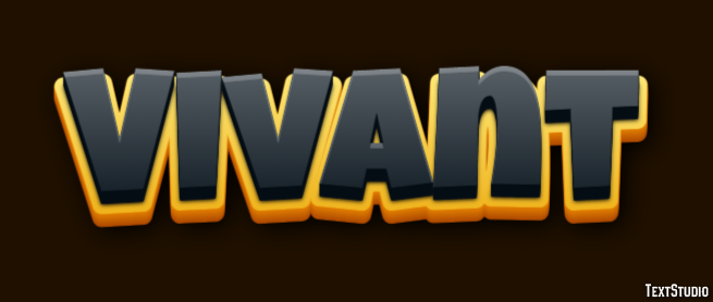 Vivant Effet de texte