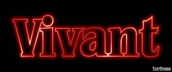 Vivant Effet de texte