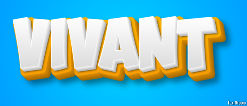 Vivant Effet de texte