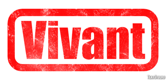 Vivant Effet de texte