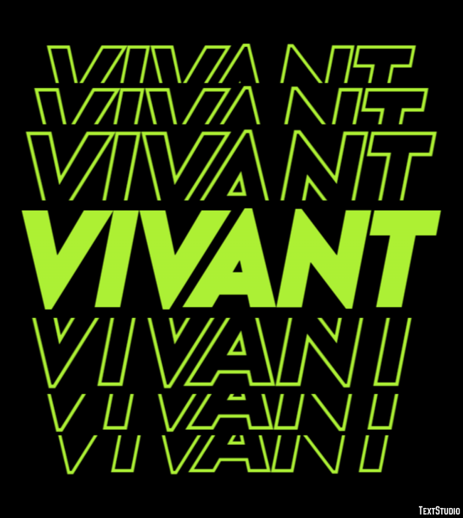 Vivant Effet de texte