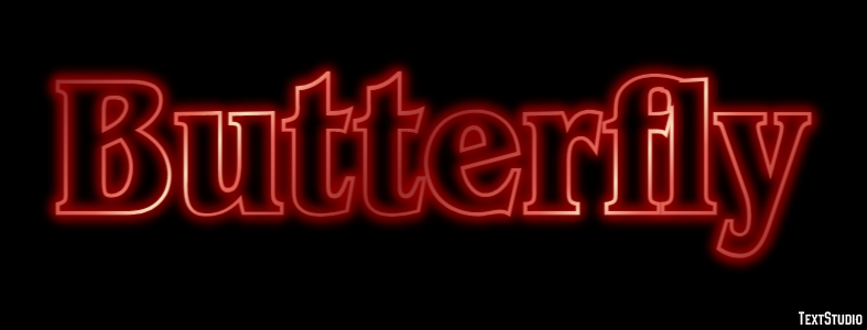 Butterfly Text effect